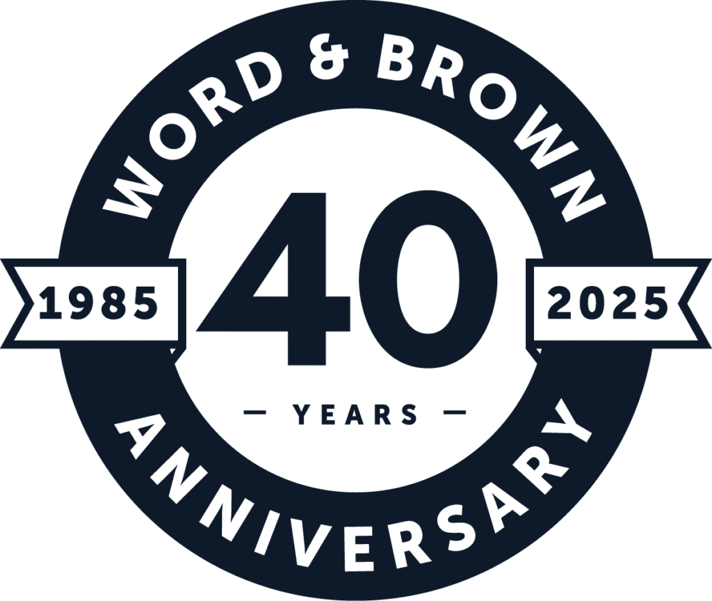 Word & Brown 40 years anniversary